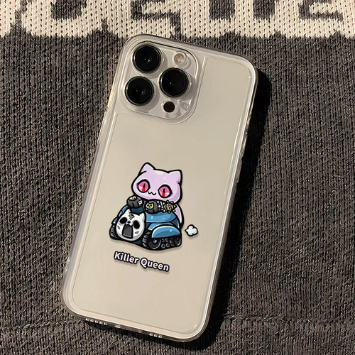 透明软OPPOReno14手机壳JOJO奇妙冒险小猫15PLUS适用iPhone16一加ACE5ULTRA卡通12ProMax苹果13创意VIVOX200S