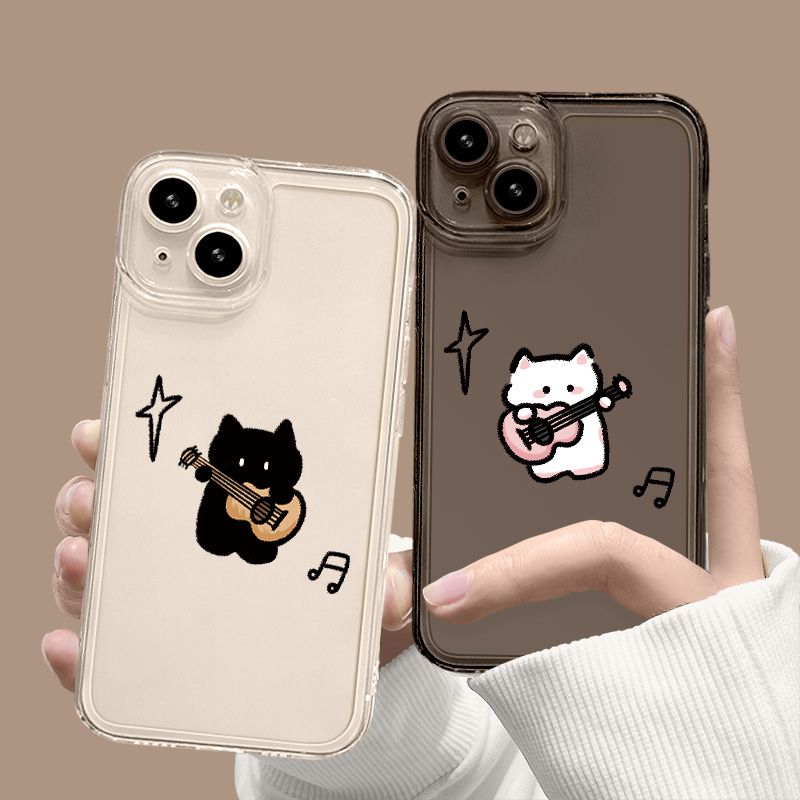 手机壳iPhone14苹果13情侣真我GT7PRO竞速版少女心VIVOS30吉他黑白猫咪16ProMax荣耀POWER可爱适用12软15PLUS