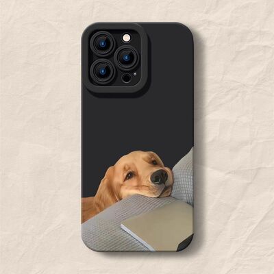 卡通16plus软iPhone14可爱15ProMax小众适用VIVOy500i手机壳13托脸小狗17瞳眼红米K90苹果12荣耀MAGIC8PROAIR