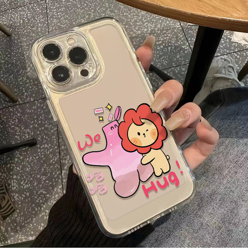 ins风适用16ProMax王源HUG周边13小米CIVI4PRO苹果15透明软iQOOneo10手机壳iPhone12创意OPPORENO14荣耀POWER