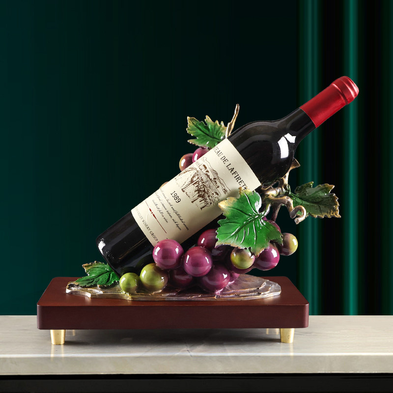 高端全铜红酒架摆件现代客厅玄关酒柜餐边柜装饰乔迁新居开业礼物