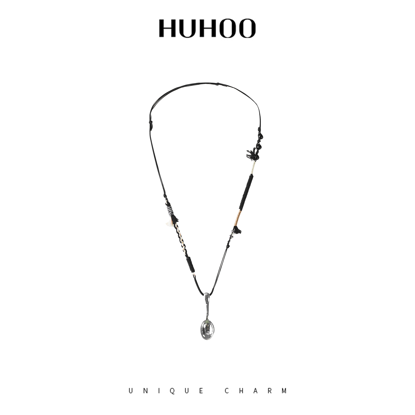 呼呼huhoo 明星同款球链条挂件DIY纯手工编勺子项链