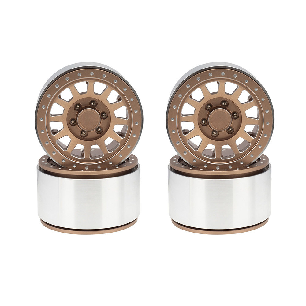 1/6比例RC履带车2.9英寸铝轮毂轮毂轮毂金属轮毂轴流SCX6 JLU牧马