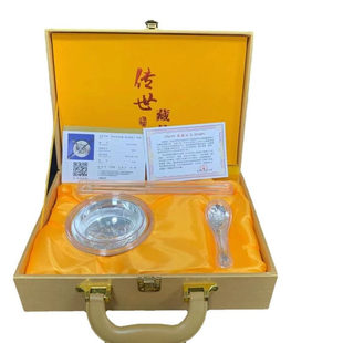 银碗三件套 五福临门 银碗木盒三件套 百福银碗三件套直供现货