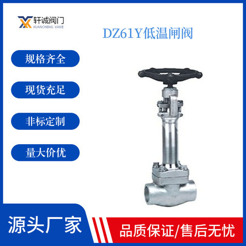 DZ61Y低温闸阀 流动阻力小阀体内部介质通道是直通的介质成直线流