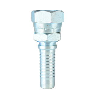 24211橡胶管接头 美制内螺纹液压油管接头 碳钢后锁螺母软管接头