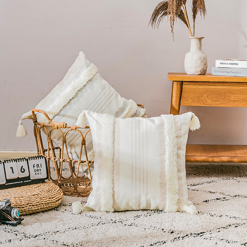 爱丽丝新中式棉线腰枕套