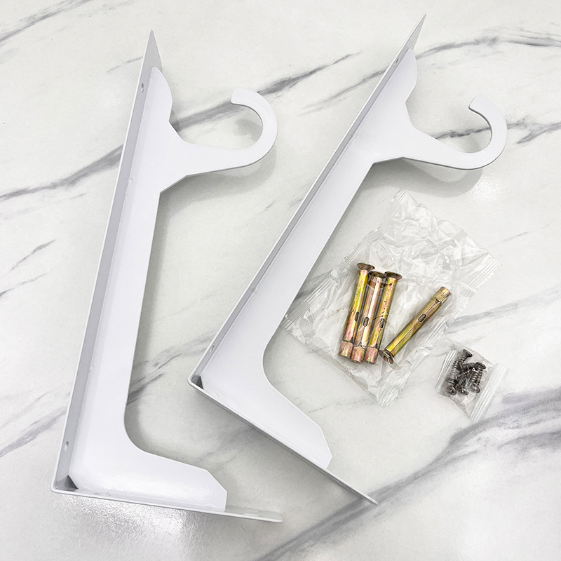 衣杆托三角支架衣帽间木板衣柜砌墙层板支撑架挂衣杆壁挂置物架子