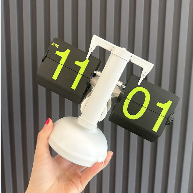 极简自动翻页钟客厅座钟翻页时钟桌面摆件电子钟复古机械数字钟表,模玩/动漫/周边/娃圈三坑/桌游,文化/体育周边,淘宝优惠券,粉丝福利购,淘宝优惠卷