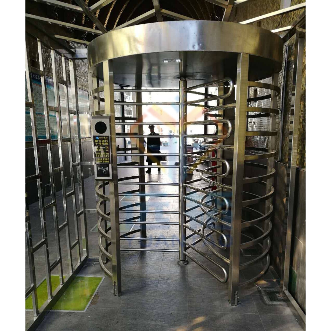 全高闸 全高转闸旋转门 火车站封闭小区人行通道闸机304不锈钢