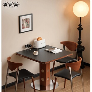 森活岛餐桌家用小户型2025新款现代简约岩板可伸缩可变圆桌饭桌子