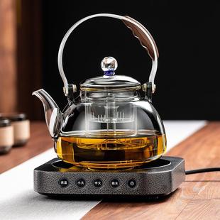 玻璃提梁蒸煮茶壶加厚养生壶电陶炉套装 2024新款 煮茶炉器家用烧水