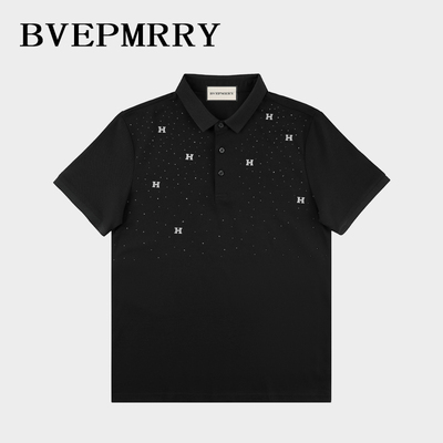 BVEPMRRY满天星闪钻短袖POLO衫