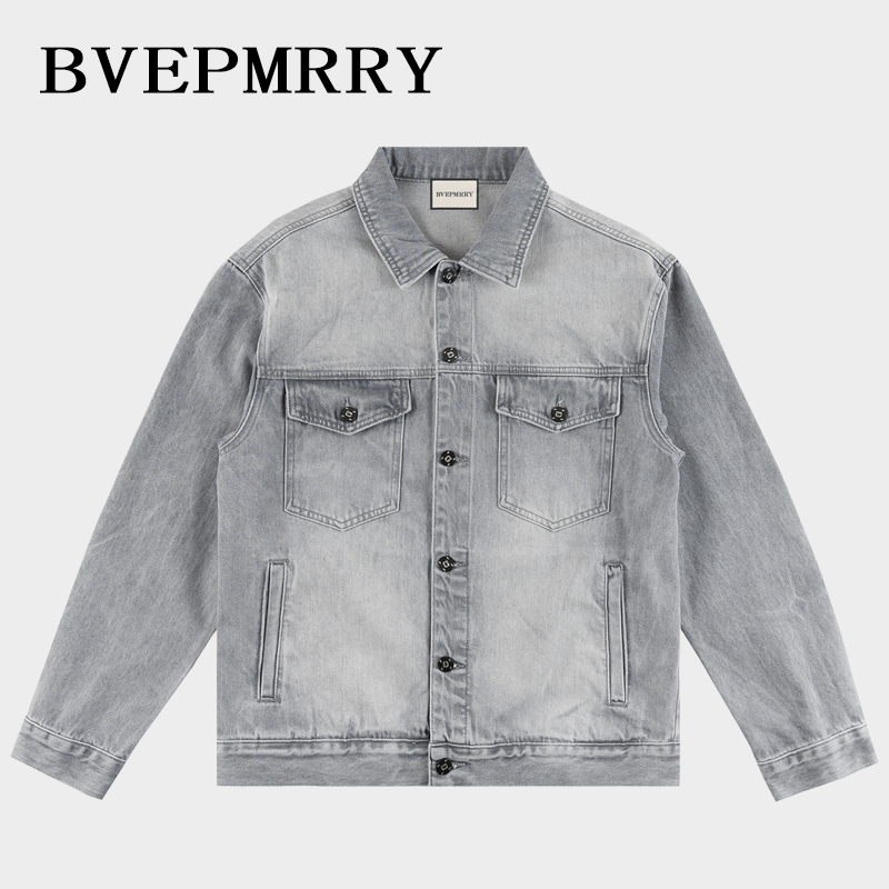 BVEPMRRY重磅美式复古牛仔夹克