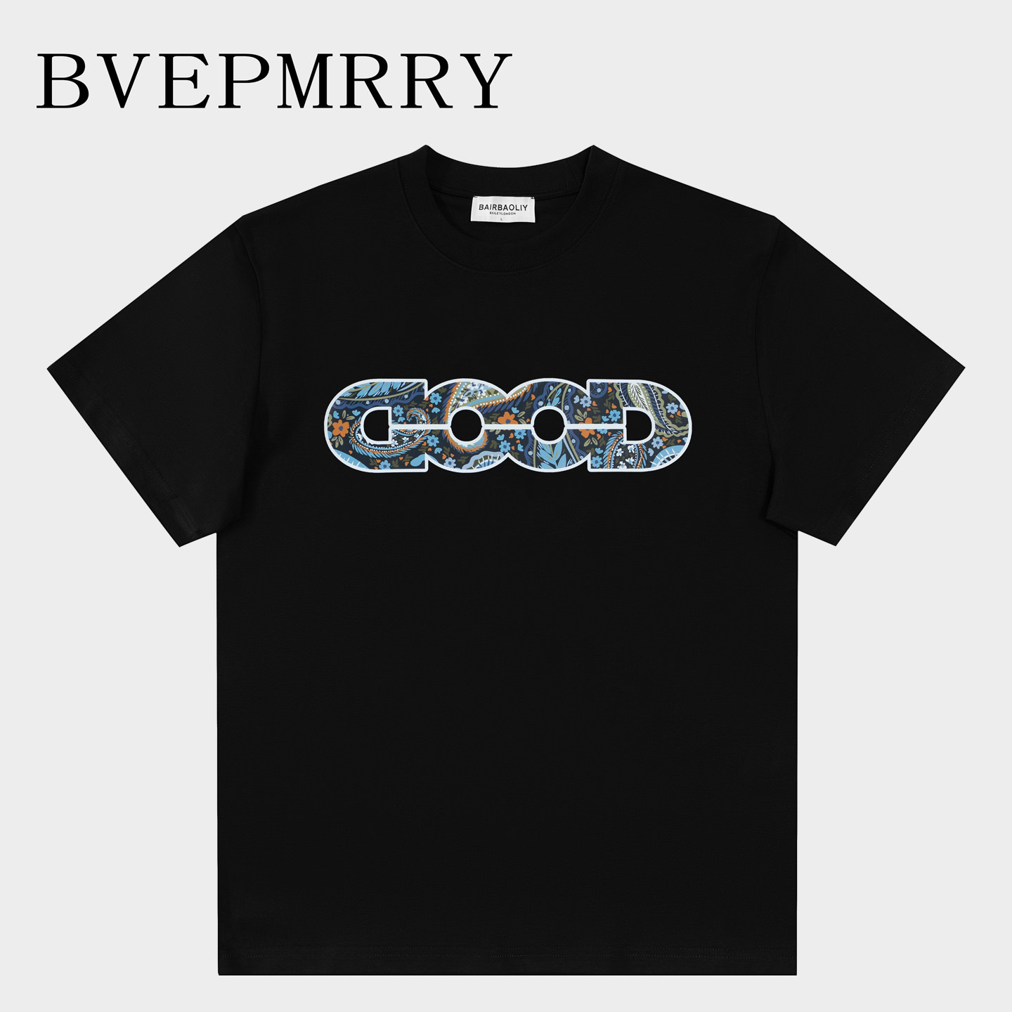 BVEPMRRY重磅复古字母短袖T恤
