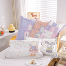 高密按扣式 纯棉纱布卡通儿童枕套全包宝宝家用全棉加厚枕芯内胆套