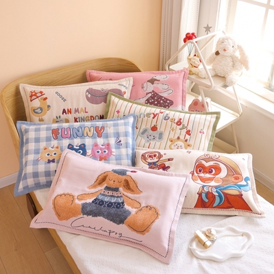 纯棉纱布全包儿童枕套