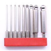 球形内 电动螺丝起子起子头 S2钢1 4带磁球头内六角q气动起子头