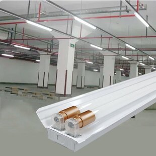 led直管荧光灯双管led日光灯Aled灯双支单支带罩长条灯超市车库灯