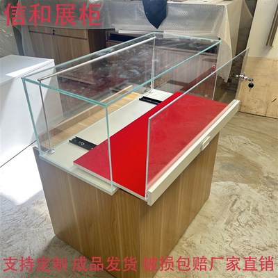 定制钢化玻璃罩桌面饰品玻璃E展示柜精品手办首饰防尘罩