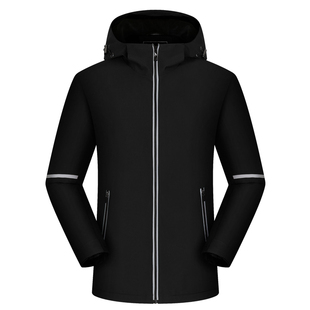 外套印字log 衣服冬装 秋季 安能物流工作服冲锋r衣定制户外加厚工装