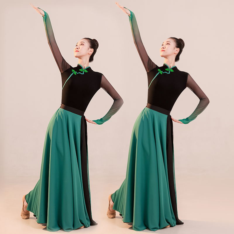 花与影新舞唱首情歌给草原蒙古舞蹈服少数民族P艺考演出练习裙套