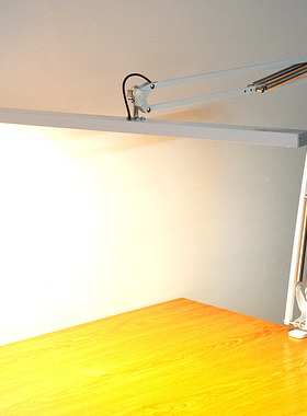 长臂条形白色学习钢琴n练琴设计绘画模型制作RG0LED护眼夹子台灯