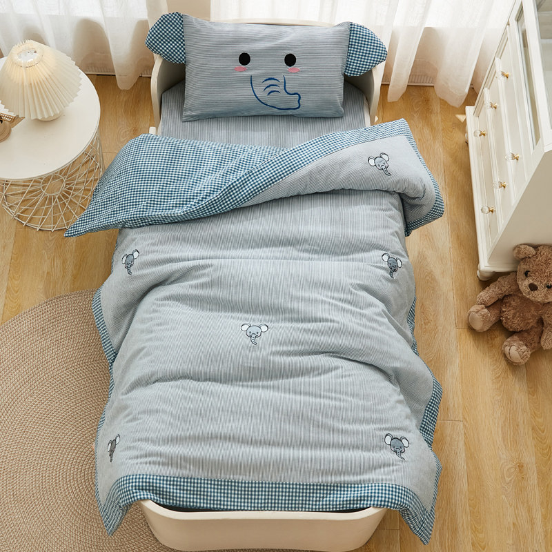 幼儿园被子三件套纯棉a类宝w宝入园专用被套被褥儿童床品六件套装