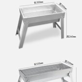 淄博烧烤不生锈烧烤架烧烤炉工y具木炭野外折叠户外折叠抽拉烤架