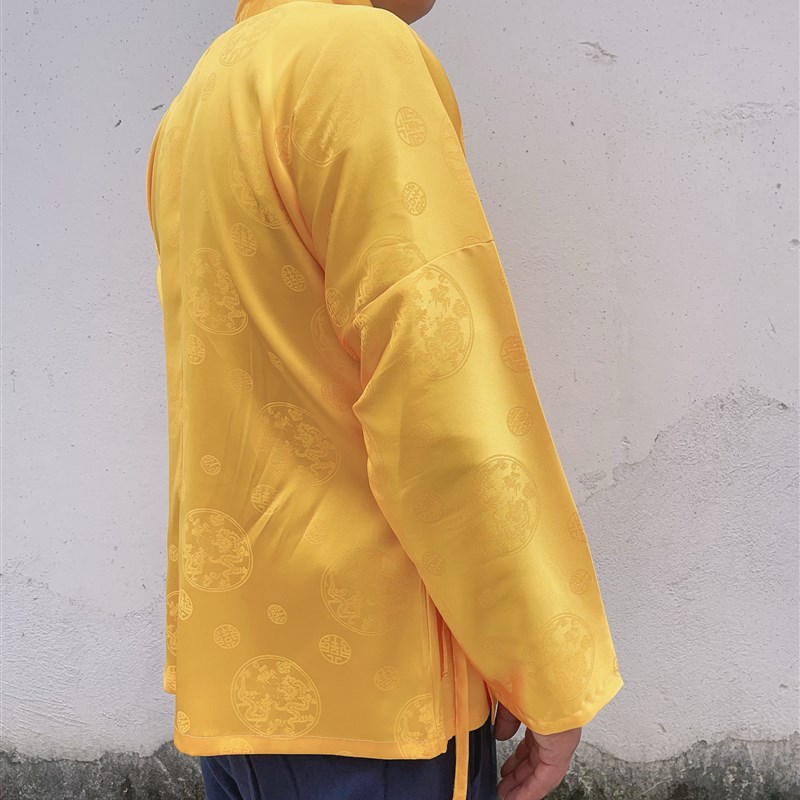 汉服交领中d衣内搭长袖男民族服饰国风复古龙纹春秋款日常简约上