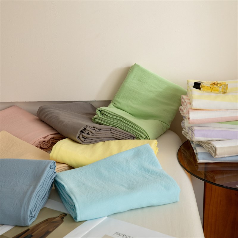 床单单件家用学生h宿舍单人1.5mx2.0m1.8米水洗棉被单枕套三件套
