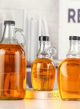 食品级密封玻璃瓶食用油桶花生茶油壶酒桶酒壶空瓶厨房家用5L10斤