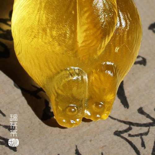 批发手工琉璃故宫猫可爱茶宠桌面迷你摆件筷架笔架小笔山文创生日