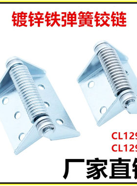 304不锈钢弹簧铰链自动闭合工业设备柜门自动回弹合页CL129-1