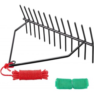 61.0 厘米 水生杂草耙 21.8 约 8.6 钢杆湖 英寸