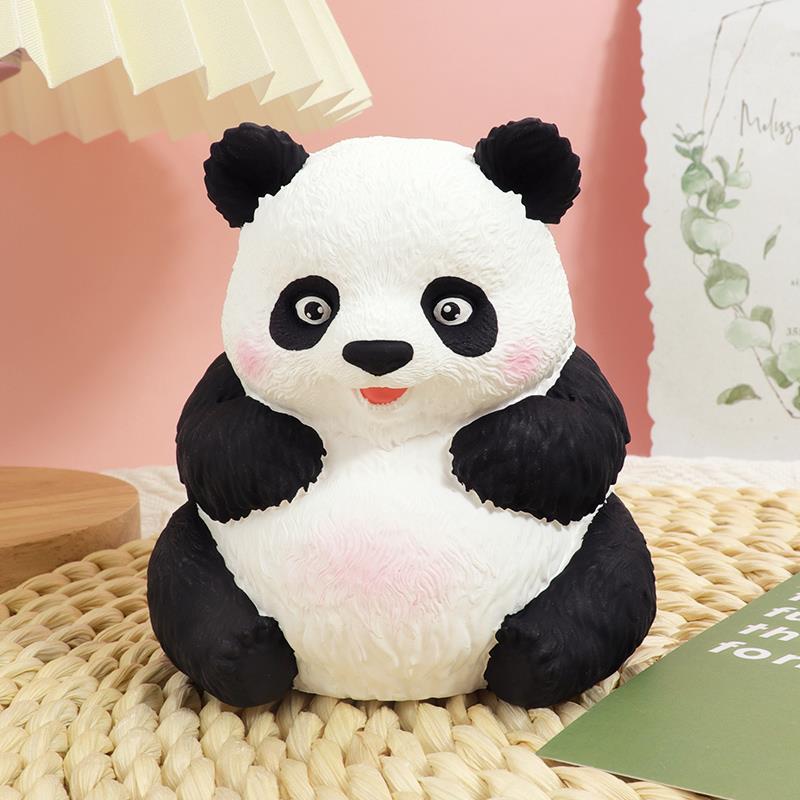 可爱大熊猫矽胶模具 手工DIY香薰石膏娃娃扩香石车载桌面摆件磨具