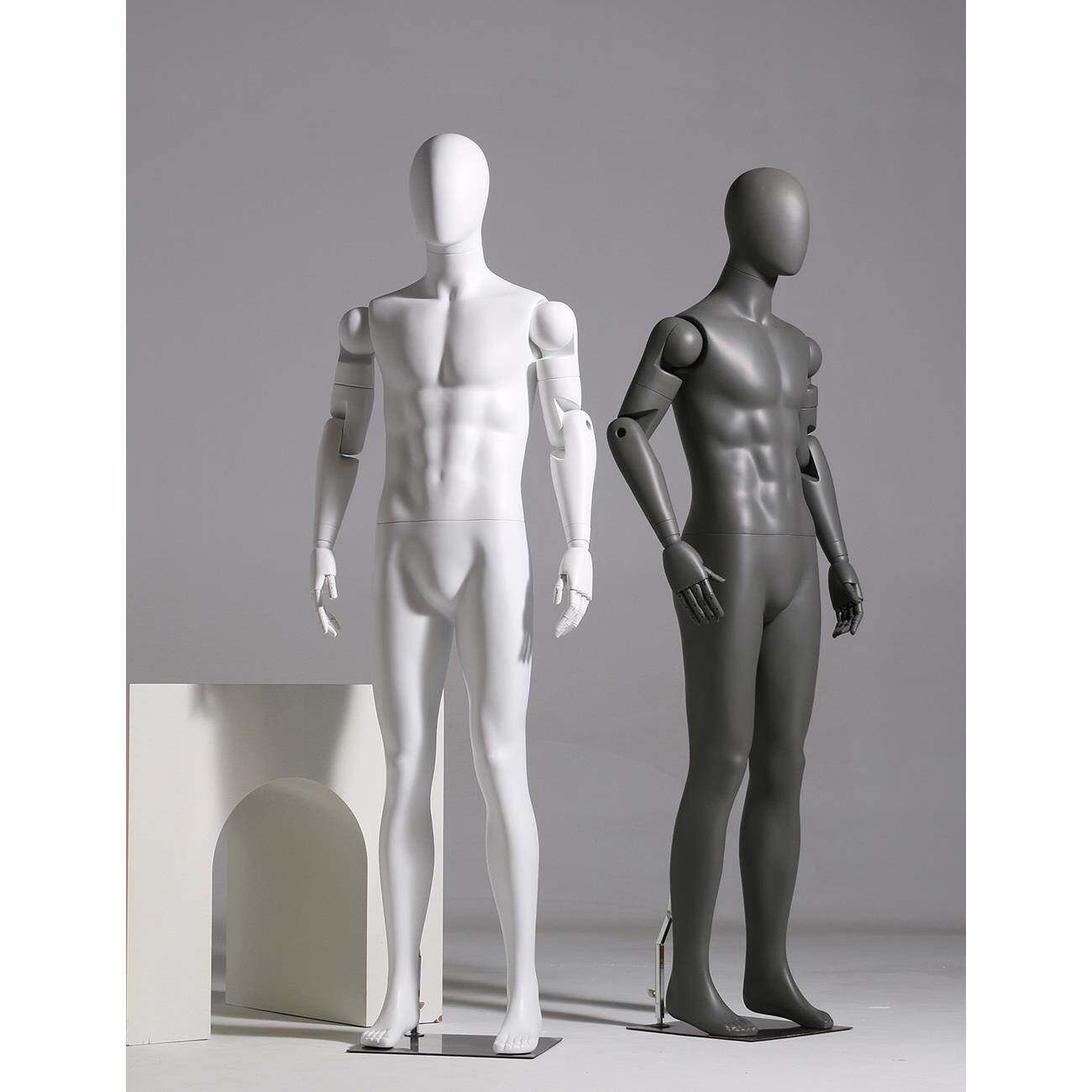 男全身模特道具 活动手关节人台运动商务人体模型橱窗服装展示架