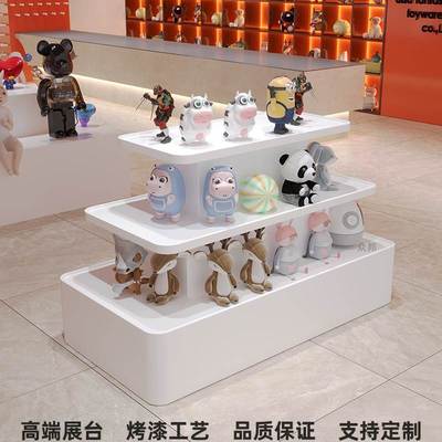 烤漆母婴玩具中岛展示台鞋子包包展台化妆品陈列柜产品展示柜定制