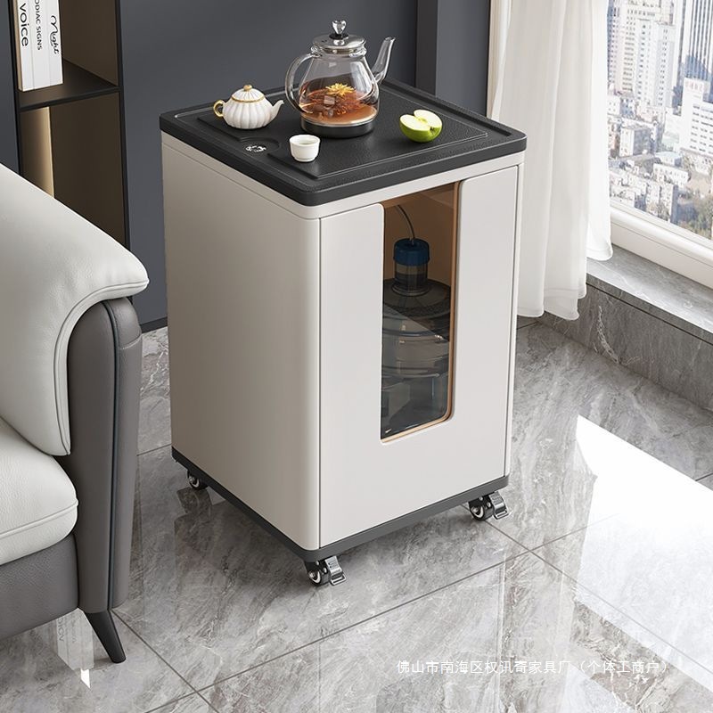 可移动茶水柜小型窄小茶台烧水壶一体沙发边几简约阳台智能茶吧机