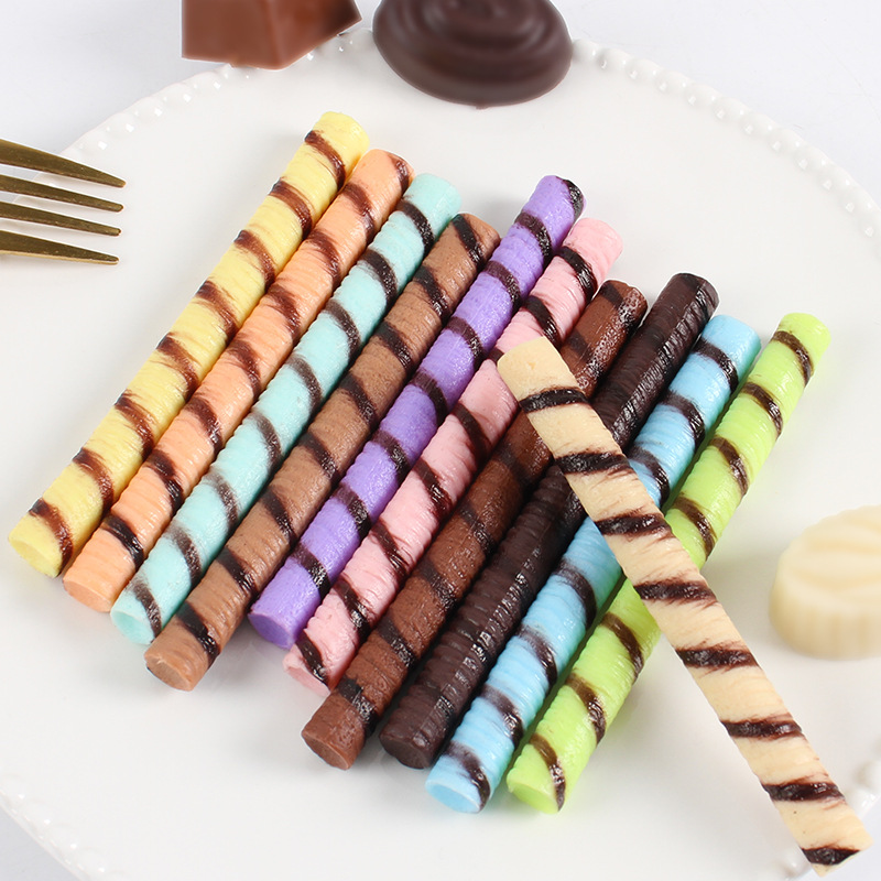 PV仿真棒蛋卷模型假食物食品冰淇淋配件幼儿园认知道具
