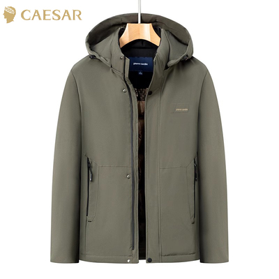 凯撒大帝2025秋季加厚棉服外套男款新款防寒保暖棉袄棉衣J