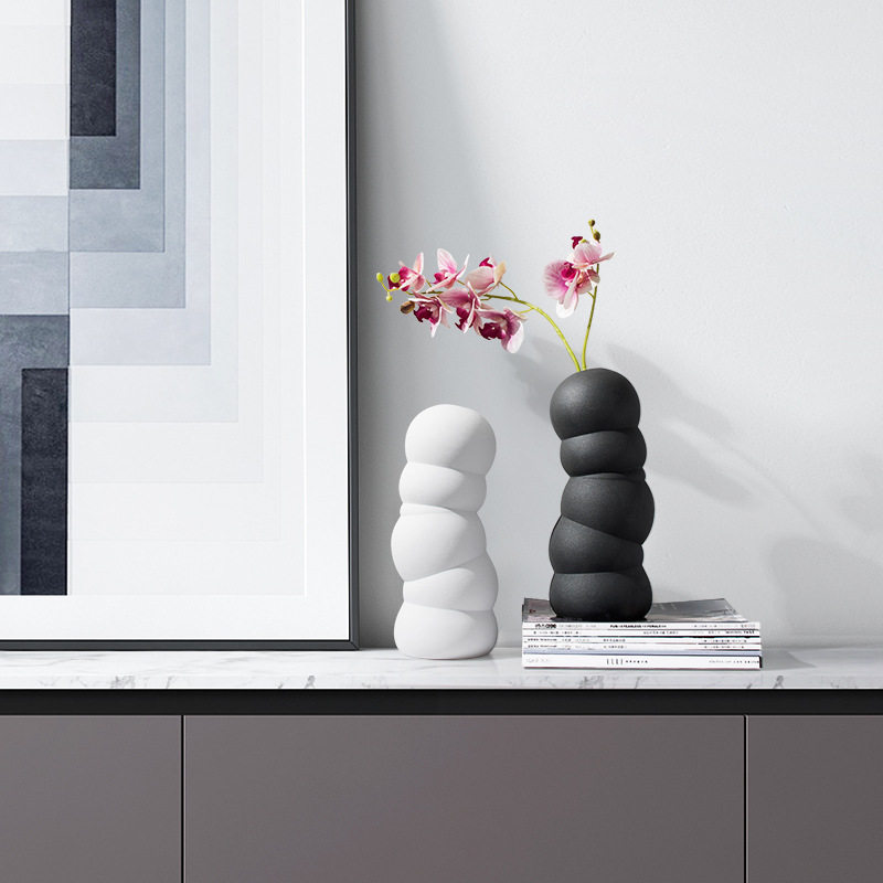 新中式现代素烧手工陶瓷特色花瓶摆件客厅插花客厅玄关花器摆设,模玩/动漫/周边/娃圈三坑/桌游,文化/体育周边,淘宝优惠券,粉丝福利购,淘宝优惠卷