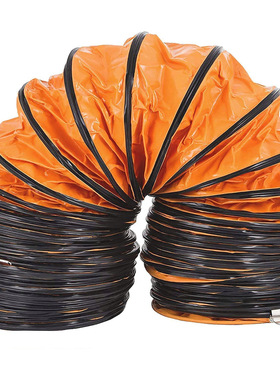 LU橙黄色风厂房仓库风管机场船舶厂隧道 风管 PVC伸缩坚固通风管