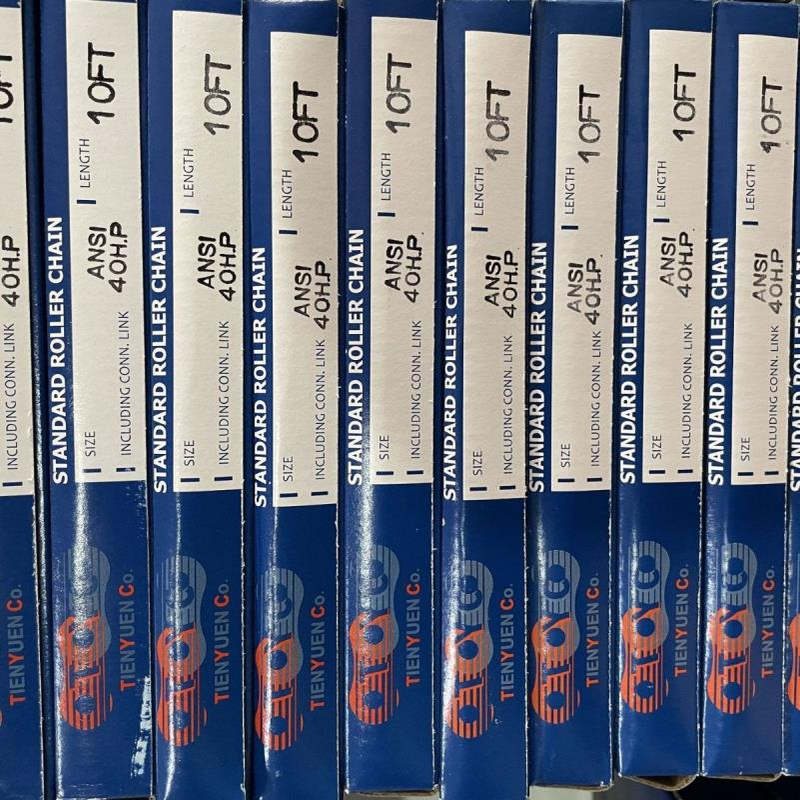 台湾TYC 40HP  08A 工业传动空心销滚子链 碳钢链条