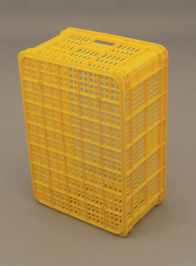 蓝色塑料周转筐575-250框 超市蔬菜篮610*420*260mm