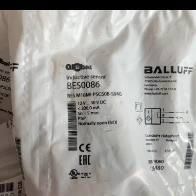 全新BALLUFF接近开关BES0086   BES M18MIPSC50BS04G议价
