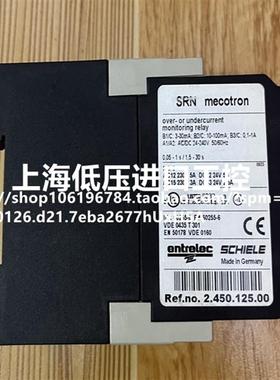 德国施勒ENTRELEC  SRN MECOTRON现货REF.NO.2.450.125.00