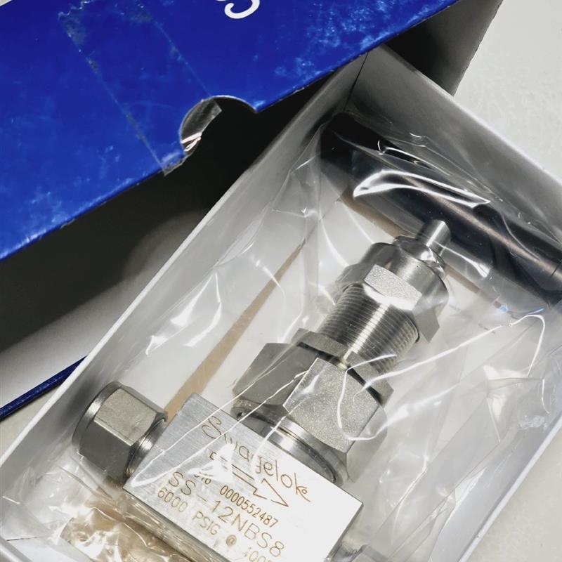 SS-12NBS8不锈钢苛刻环境型联合阀帽针阀2.1 Cv, 1/2 in.