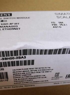 6GK5201-3BH00-2BA3 X201-3PIRT IE IRT 交换机 6GK52013BH002BA3