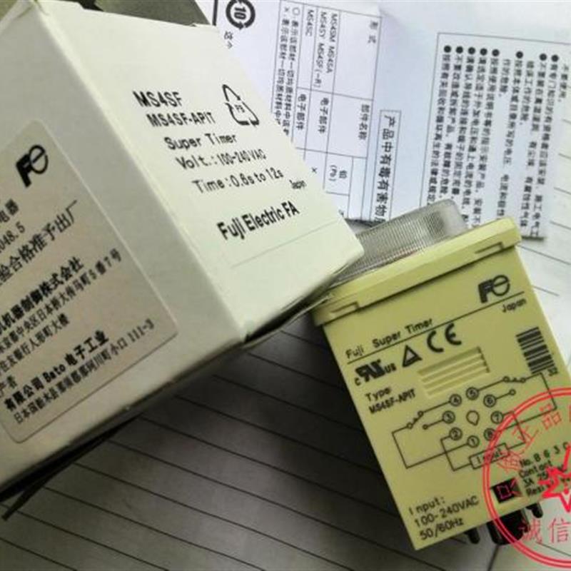 全新原装富士继电器MS4SF-APIT/AP1T日本原产100-240VAC 0.6-12秒